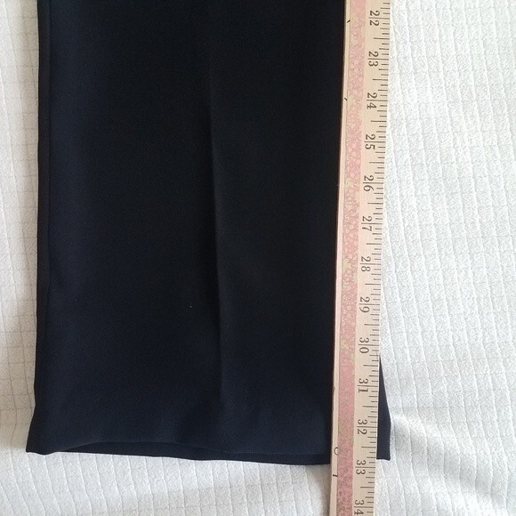 NWT Rozae Nichols Black Straight Leg Dress Pants Trousers Size 8 - Picture 6 of 10